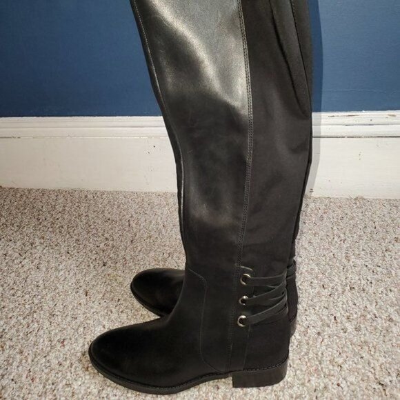 Vince Camuto Pauletta Women Calf Tall Long Knee high Boots Black Size US 6.5M - Picture 3 of 15